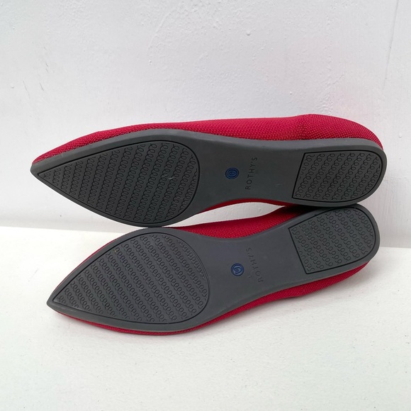 Rothy's The Point Bright Red Women's Size 9 - Picture 8 of 11